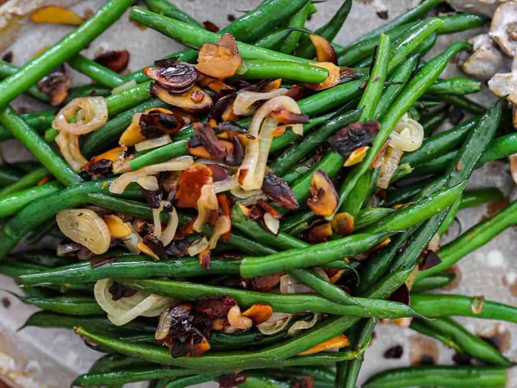 image of green beans with french fried shallots2